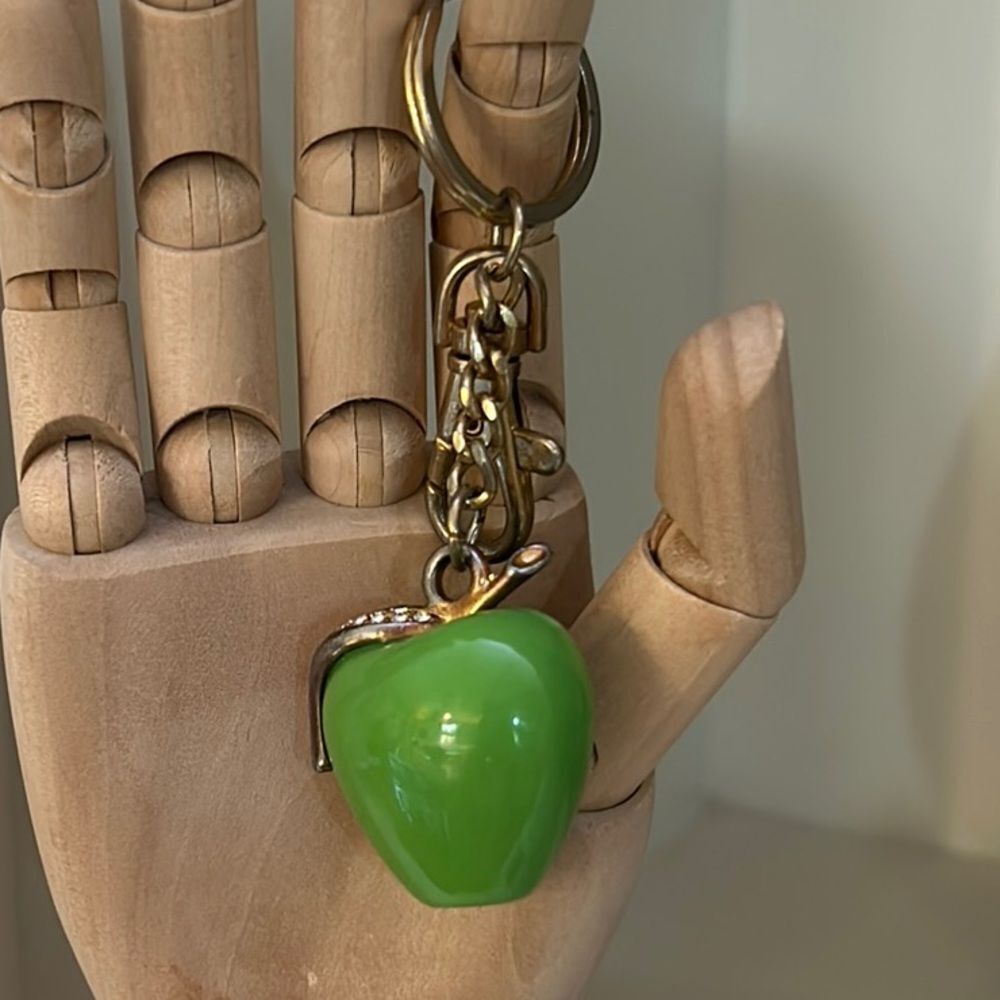 Green Apple Keychain Accessory